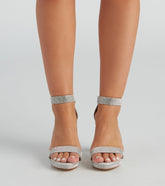 Oh My Shine – Absatzschuhe mit Strasssteinen und Blockabsatz
